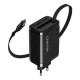 Зарядний пристрій Canyon 1xUSB-C PD65W + 1xUSB QC3.0 + cable USB-C to USB-C black (CNS-CURC65ACB)