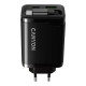 Зарядний пристрій Canyon 1xUSB-C PD65W + 1xUSB QC3.0 + cable USB-C to USB-C black (CNS-CURC65ACB)