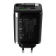 Зарядний пристрій Canyon 1xUSB-C PD65W + 1xUSB QC3.0 + cable USB-C to USB-C black (CNS-CURC65ACB)