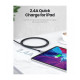 Дата кабеля USB 2.0 AM to Lightning 1.0m 2.4A US199 black Ugreen (60156)