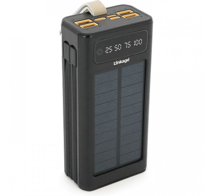 Батарея універсальна Linkage 30000mAh, Solar, 22.5W, cables Туре-С+Lighting, Black (LKP-46) Батарея універсальна Linkage 30000mAh, Solar, 22.5W, cables Туре-С+Lighting, Black (LKP-46)