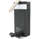 Батарея універсальна Linkage 30000mAh, Solar, 22.5W, cables Туре-С+Lighting, Black (LKP-46)