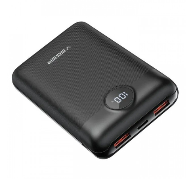 Батарея универсальная VEGER 20000mAh S20 22.5W PD/3/0 QC/3.0 black (6970453554198)