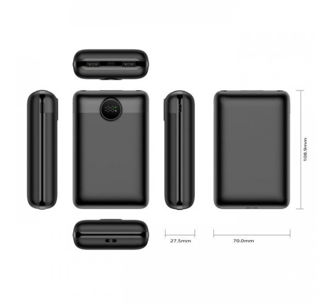 Батарея универсальная VEGER 20000mAh S20 22.5W PD/3/0 QC/3.0 black (6970453554198)