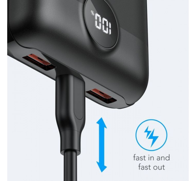 Батарея универсальная VEGER 20000mAh S20 22.5W PD/3/0 QC/3.0 black (6970453554198)