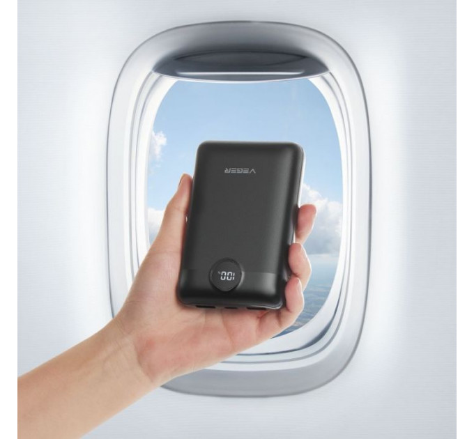 Батарея универсальная VEGER 20000mAh S20 22.5W PD/3/0 QC/3.0 black (6970453554198)