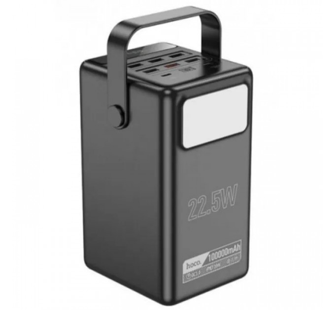 Батарея універсальна HOCO 100000mAh Endure 22.5W PD, QC, LED Lamp, Black (DB03 \/ 714721)