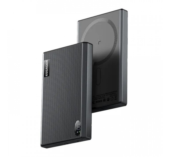 Батарея универсальная Essager 10000mAh Shining magnetic 20W PD QC/3.0 (EDY1W-SY0G-Z)