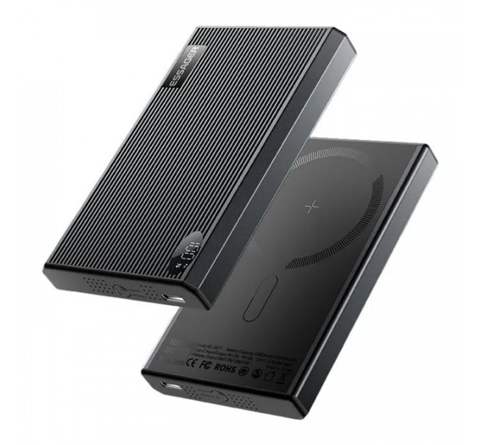 Батарея универсальная Essager 10000mAh Shining magnetic 20W PD QC/3.0 (EDY1W-SY0G-Z)
