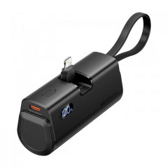 Батарея універсальна VENTION 4800mAh 22,5W PD, USB-C In\/Out, LED display, with built-in Lightning cable Black (FHRB0)