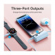 Батарея универсальная VENTION 4800mAh 22,5W PD, USB-C In/Out, LED display, with built-in Lightning cable Black (FHRB0)