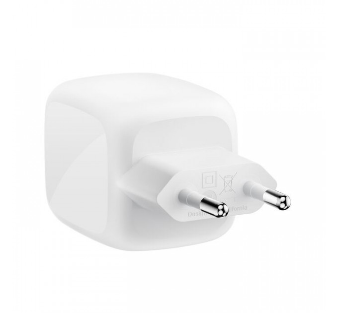 Зарядное устройство Belkin 2xUSB-C PD67W GaN PPS + cable USB-C to USB-C 2.0m white (WCH020KQ2MWH-B6)