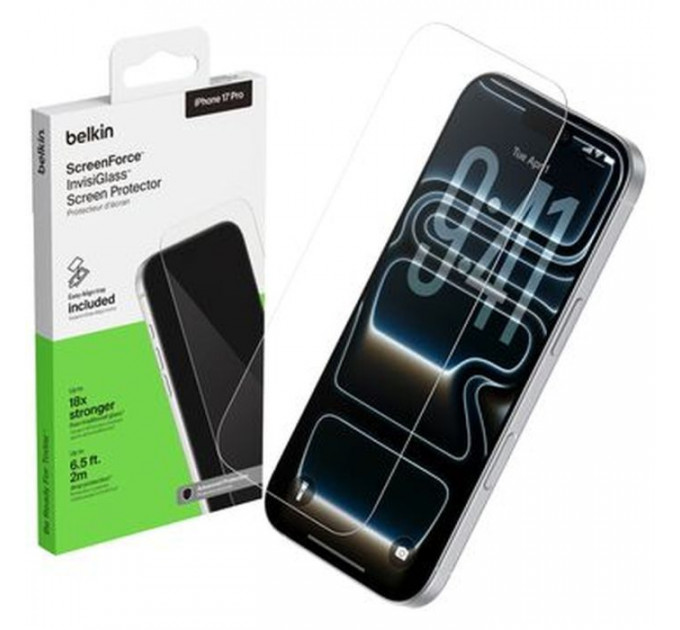 Стекло защитное Belkin iPhone 17 Pro Screen Protector (OVA238HQ)