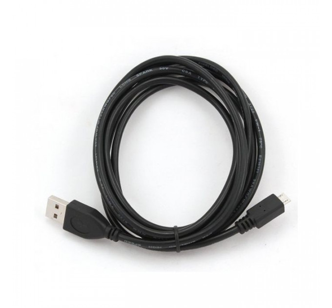 Дата кабель USB 2.0 AM to Micro 5P 3.0m Cablexpert (CCP-mUSB2-AMBM-10)