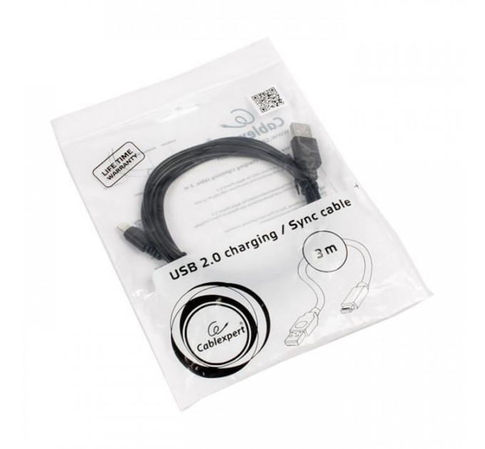 Дата кабель USB 2.0 AM to Micro 5P 3.0m Cablexpert (CCP-mUSB2-AMBM-10)