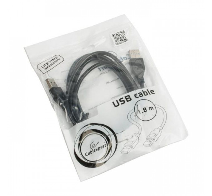 Дата кабель USB 2.0 AM\/AM 1.8m Cablexpert (CCP-USB2-AMAM-6)