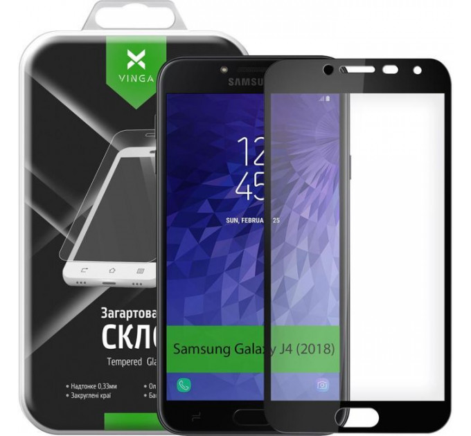 Стекло защитное Vinga для Samsung Galaxy J4 (2018) J400 (VTPGS-J400)