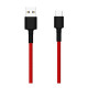 Дата кабель USB 2.0 AM to USB-C 1.0m Braide red Xiaomi (435419)
