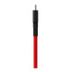 Дата кабель USB 2.0 AM to USB-C 1.0m Braide red Xiaomi (435419)