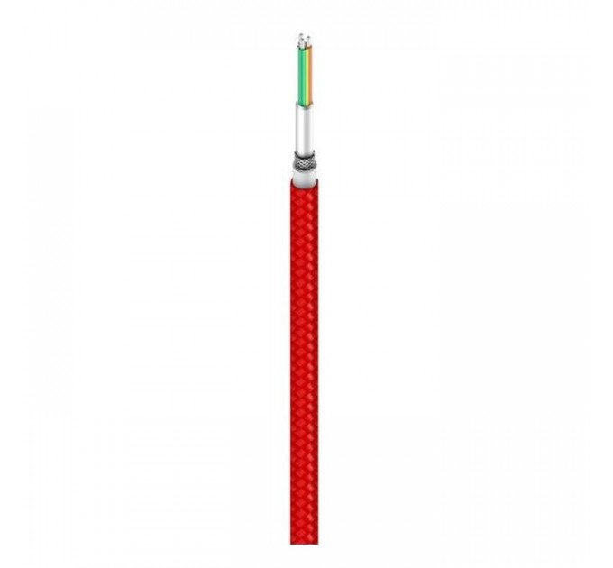 Дата кабель USB 2.0 AM to USB-C 1.0m Braide red Xiaomi (435419)