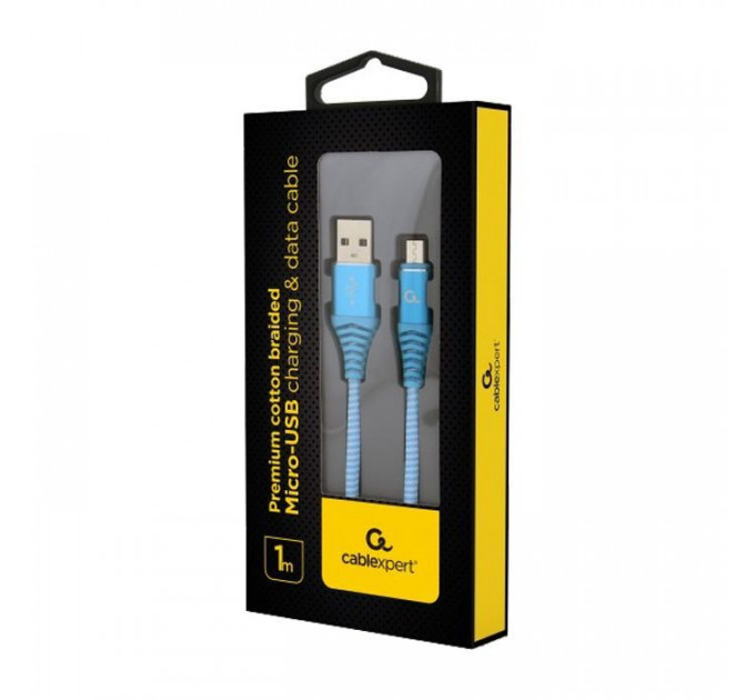 Дата кабель USB 2.0 AM to Micro 5P 1.0m Cablexpert (CC-USB2B-AMmBM-1M-VW)