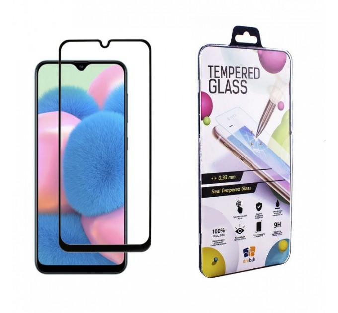 Скло захисне Drobak для Samsung Galaxy A30s (Black) (441623) Скло захисне Drobak для Samsung Galaxy A30s (Black) (441623)