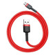 Дата кабель USB 2.0 AM to Micro 5P 1.0m Cafule 2.4A red+red Baseus (CAMKLF-B09)
