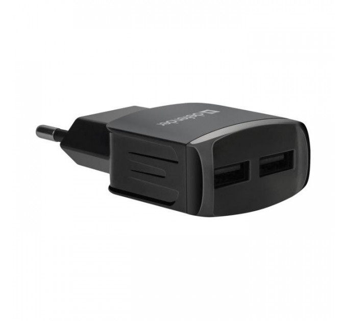 Зарядний пристрій Defender UPС-21 2xUSB,5V\/2.1А кабель microUSB (83581)