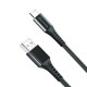 Дата кабеля USB 2.0 AM to USB-C 1.2m Black Grand-X (FC-12B)