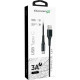 Дата кабеля USB 2.0 AM to USB-C 1.2m Black Grand-X (FC-12B)