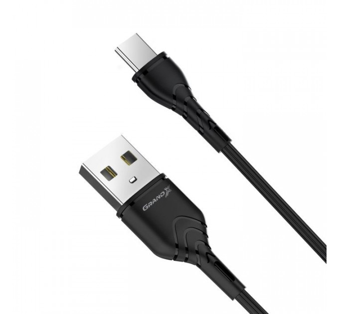 Дата кабеля USB 2.0 AM to USB-C 1.0m Grand-X (PC-03B)
