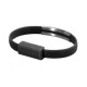 Дата кабель USB 2.0 AM to Micro 5P 0.2m браслет black Extradigital (KBU1783)