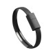 Дата кабель USB 2.0 AM to Micro 5P 0.2m браслет black Extradigital (KBU1783)