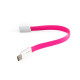 Дата кабель USB 2.0 AM to USB-C 0.18m pink Extradigital (KBU1788)