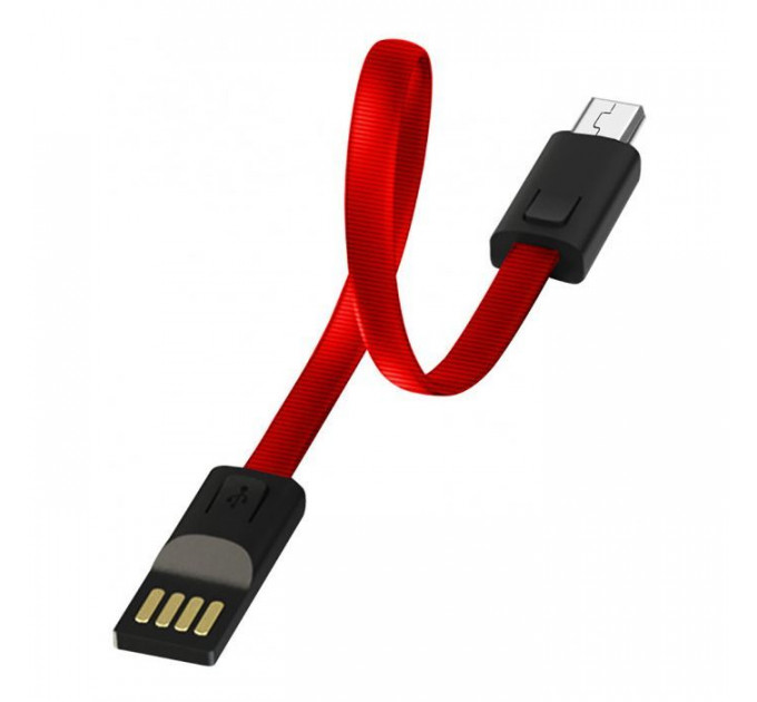 Дата кабель USB 2.0 AM to Micro 5P 0.22m red ColorWay (CW-CBUM022-RD)