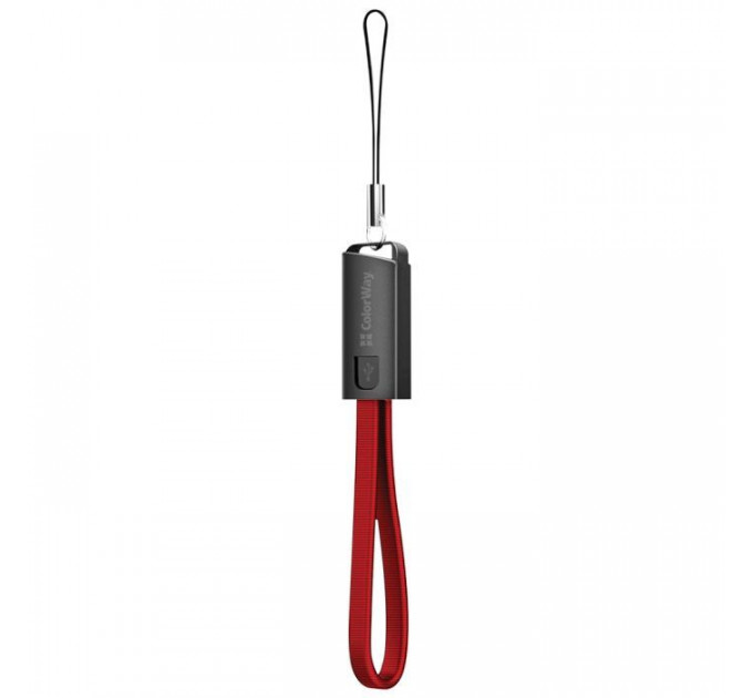Дата кабель USB 2.0 AM to Micro 5P 0.22m red ColorWay (CW-CBUM022-RD)