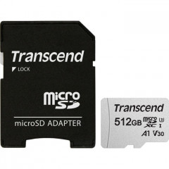 Карта пам/'яті Transcend 512GB microSDXC Class 10 U3 (TS512GUSD300S-A)