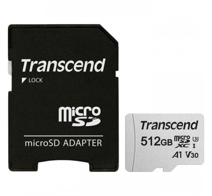 Карта пам/'яті Transcend 512GB microSDXC Class 10 U3 (TS512GUSD300S-A)