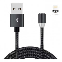Дата кабель USB 2.0 AM to Lightning 1.2m Magneto black XoKo (SC-355i MGNT-BK)