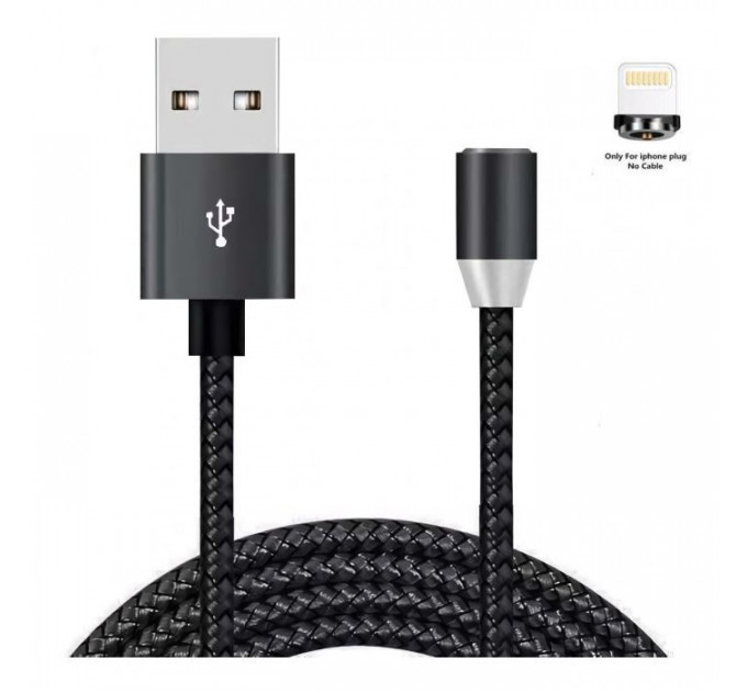 Дата кабель USB 2.0 AM to Lightning 1.2m Magneto black XoKo (SC-355i MGNT-BK)