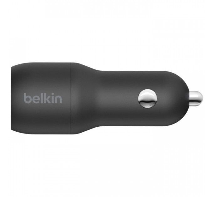 Зарядний пристрій Belkin Car Charger 24W Dual USB-A black (CCB001BTBK)