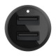 Зарядний пристрій Belkin Car Charger 24W Dual USB-A black (CCB001BTBK)