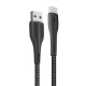 Дата кабеля USB 2.0 AM to USB-C 1.0m led black ColorWay (CW-CBUC034-BK)