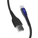 Дата кабеля USB 2.0 AM to USB-C 1.0m led black ColorWay (CW-CBUC034-BK)