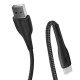 Дата кабеля USB 2.0 AM to USB-C 1.0m led black ColorWay (CW-CBUC034-BK)