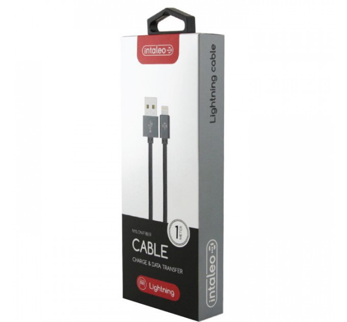 Дата кабель USB 2.0 AM to Lightning 1.0m CBGNYL1 grey Intaleo (1283126477652)