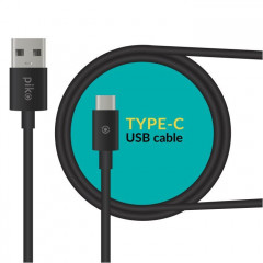 Дата кабель USB 2.0 AM to USB-C 2.0m black Piko (1283126493850)