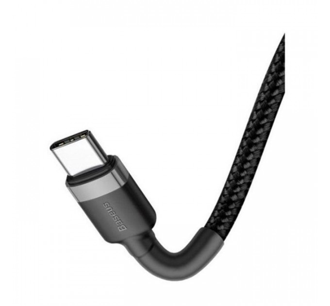 Дата кабель USB-C to USB-C 2.0m USB 3.1 3A grey-black Baseus (CATKLF-HG1)