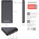 Батарея універсальна ColorWay 10 000 mAh Slim (USB QC3.0 + USB-C Power Delivery 18W) Black (CW-PB100LPG3BK-PD)