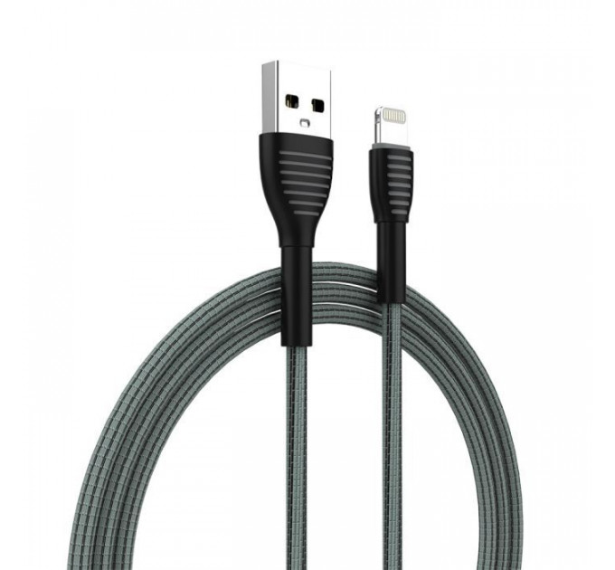 Дата кабель USB 2.0 AM to Lightning 1.0m ColorWay (CW-CBUL041-GR)